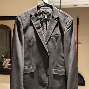 Pronto Uomo Faux Suede Brown  Blazer Sport Jacket Size L *EXCELLENT*